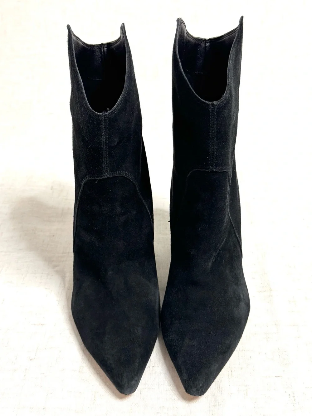 Dolce Vita Nestly Black Suede Western Ankle Booties Size 6.5